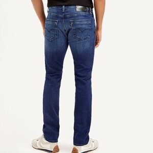 Levis Premium 511 Slim Fit Mens Jeans Dark Wash Denim 34x29 Redloop